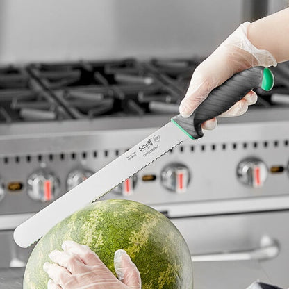 Schraf 12" Serrated Slicing Knife w/ TPRgrip Handle – item 220VSLSRGR12 image 2