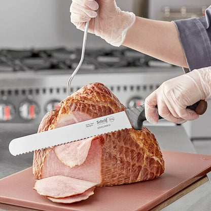 Schraf 10" Serrated Slicing Knife w/ TPRgrip Handle – item 220VSLSRBR10 image 2