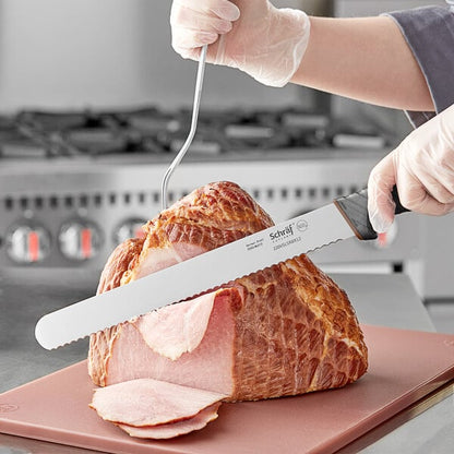 Schraf 12" Serrated Slicing Knife w/ TPRgrip Handle – item 220VSLSRBR12 image 2