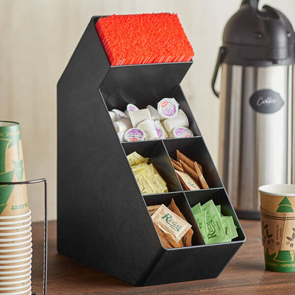 Choice Black Plastic Condiment Organizer – item 176CONDI1BK image 2