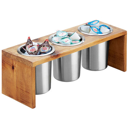 Madera 3-Cylinder Horizontal Flatware / Condiment Display – item 2111425399 image 2