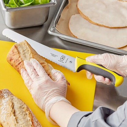 Mercer Culinary M23210YL Bread Knife w/ Yellow Handle – item 470M23210YL image 2