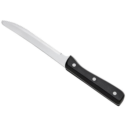 Choice 4 3/4" Steak Knife w/ Black Bakelite Riveted Handle – item 17610304
