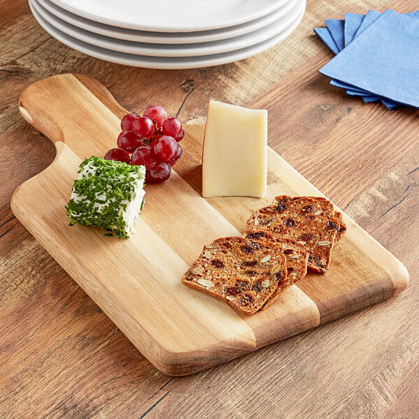 Tablecraft 13 5/8" x 7 3/4" Acacia Wood Serving Board – item 80810508