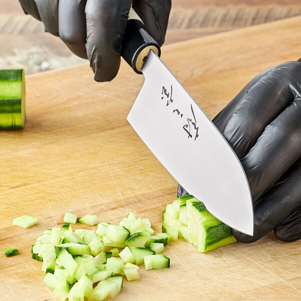 Mercer Culinary 7" Santoku Knife w/ Wood Handle M24407 – item 470M24407W image 2