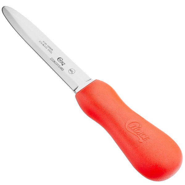 Choice 4" Galveston Style Oyster Knife w/ Handle – item 220KCOYS4RD