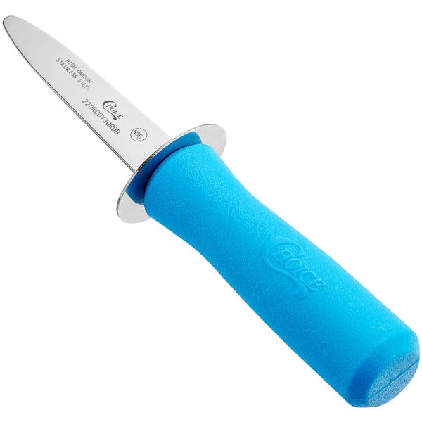 Choice 3" Boston Style Oyster Knife w/ Guard & Handle – item 220KCOY3GRDB