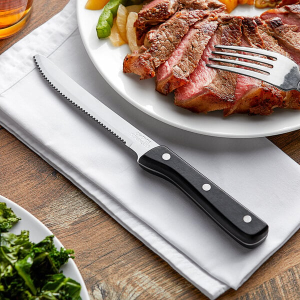 Choice 4 3/4" Steak Knife w/ Black Bakelite Riveted Handle – item 17610304 image 2