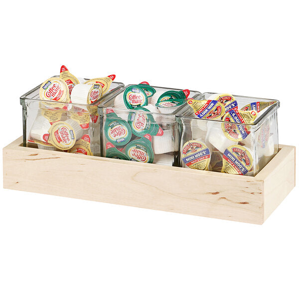 Cal-Mil Condiment Organizer w/ 3 Glass Jars – item 211384371