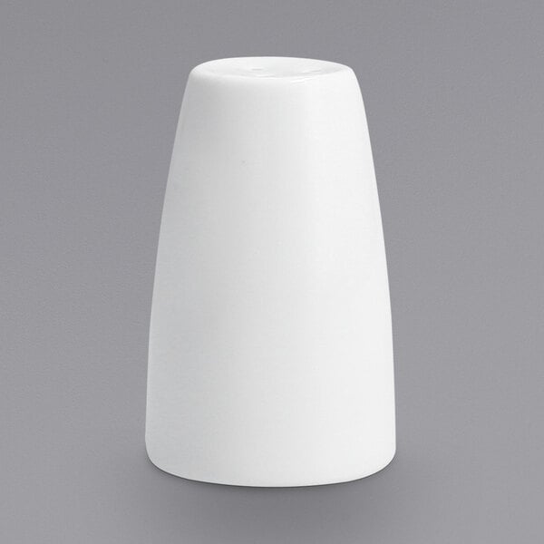 Zwiesel Fortessa 2 1/2" White FSW Porcelain Pepper Shaker – item 549ALU00622