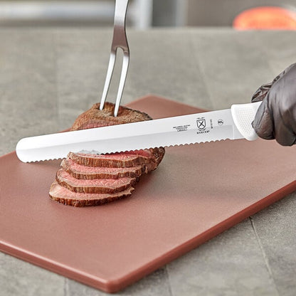 Mercer Culinary Ultimate White 11" Serrated Slicing Knife – item 470M18140 image 2