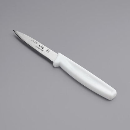 Choice 3" Smooth Edge Paring Knife w/ White Handle – item 220KWPARSM3