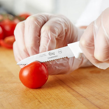 Choice 3" Serrated Edge Paring Knife w/ White Handle – item 220KWPARSRD3 image 2