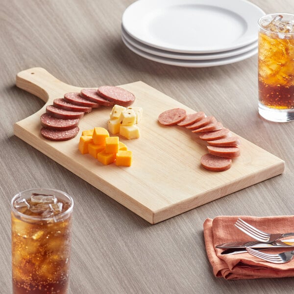 Choice 13 1/2" x 9" Serving / Cutting Board w/ Handle – item 164BB179
