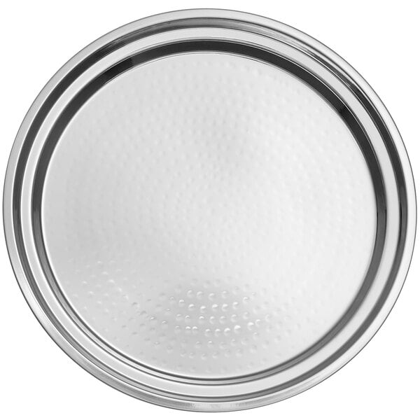 2 FinishesAcopa 11" Stainless Catering Tray Serving Platter – item 553TRHS11
