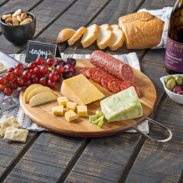 Tablecraft Acacia Round Display Cutting Board – item 808ACAMR12