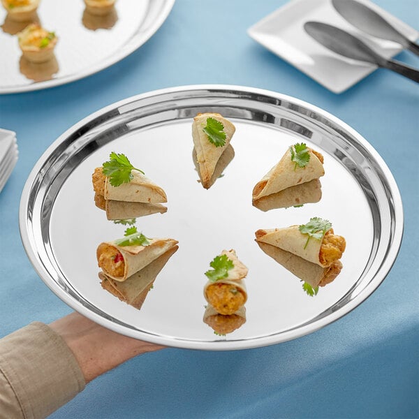 2 FinishesAcopa 13" Catering Tray / Serving Platter – item 553TRSS13 image 2