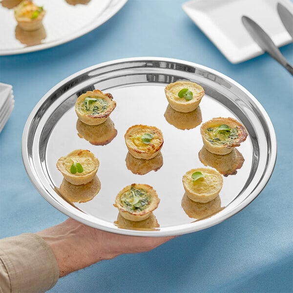 2 FinishesAcopa 11" Catering Tray / Serving Platter – item 553TRSS11 image 2