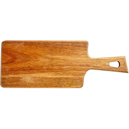 Acopa 10 1/2" x 6" Acacia Wood Serving Board w/ Handle – item 303SBRT156 image 2
