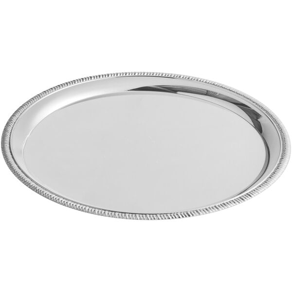 American Metalcraft Touch 14" Embossed Serving Tray – item 124SST14