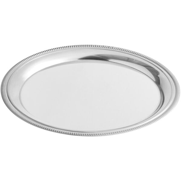 American Metalcraft Touch 10" Embossed Serving Tray – item 124SST10