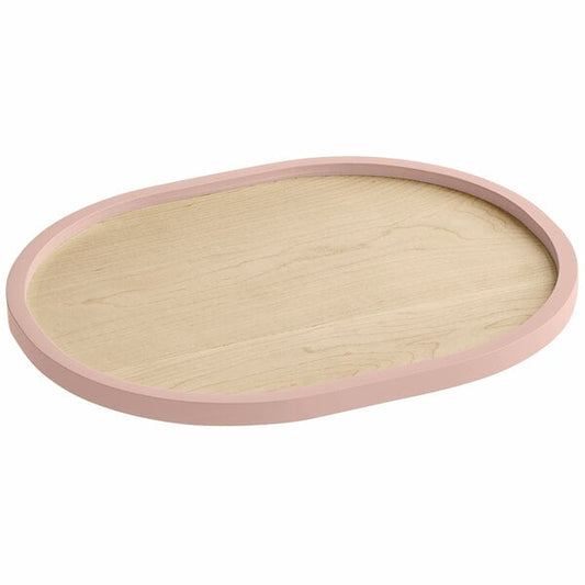 Cal-Mil Blonde 13" x 16" Serving Tray w/ Blush Colored Rim – item 211223791318