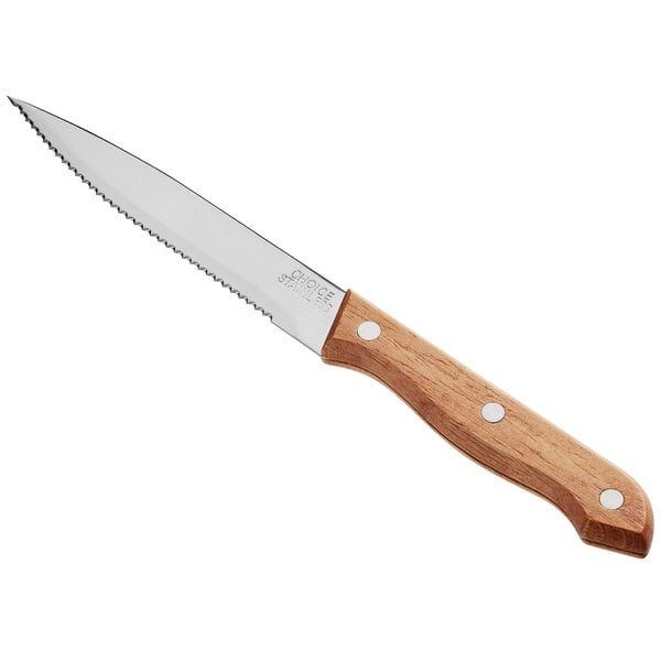 Choice 5" Steak Knife w/ Wood Handle – item 17620114
