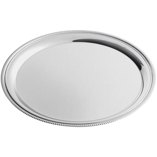American Metalcraft Touch 12" Embossed Serving Tray – item 124SST12