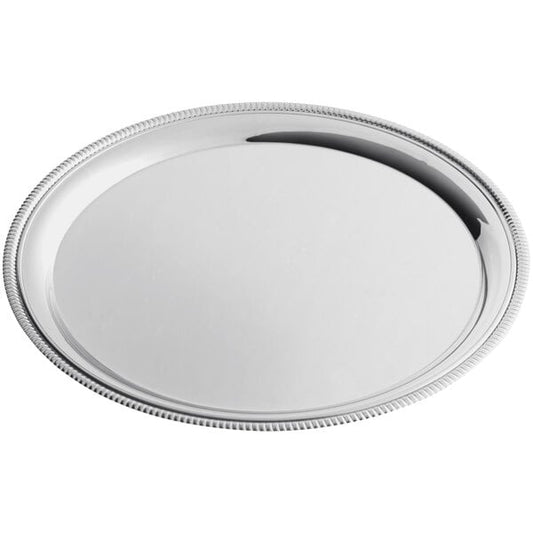 American Metalcraft Touch 12" Embossed Serving Tray – item 124SST12
