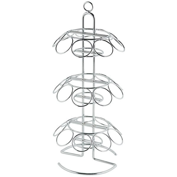 ColorsTableCraft 27-Hole Chrome-Plated Condiment Organizer – item 808DCH27