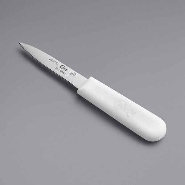 Choice 3 1/4" Hotel Style Paring Knife w/ White Handle – item 220KWPAR325H