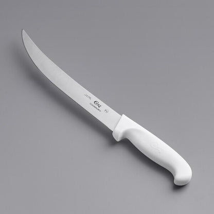 Choice 10" Breaking Knife w/ White Handle – item 220KWBRKSM10