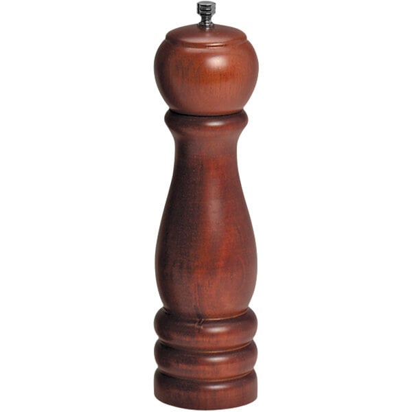 American Metalcraft" Mahogany Finish Pepper Mill – item 124WPM8