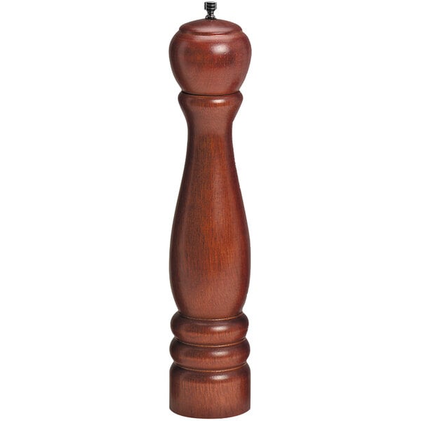 American Metalcraft" Mahogany Finish Pepper Mill – item 124WPM18