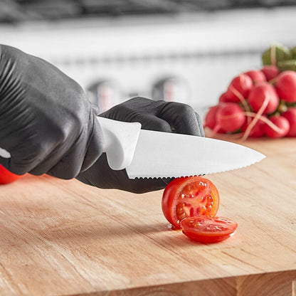 Choice 6" Serrated Chef Knife w/ White Handle – item 220KWCHEFSR6 image 2