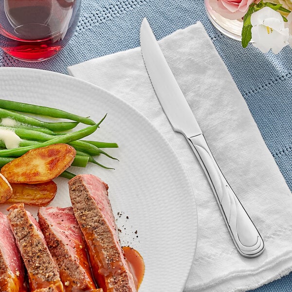 Acopa Swirl 8 7/8" X-Heavy Steak Knife – item 267990814 image 2