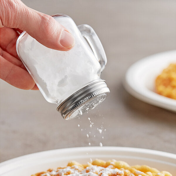 Tablecraft 4.5 oz. Glass Mason Jar w/ Top Seasoning Shaker – item 808H475S image 2