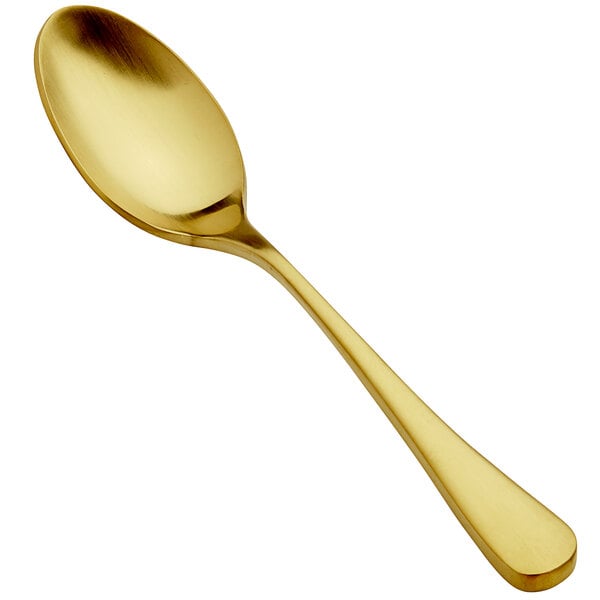 Bon Chef S4103GM Como 8" Matte Gold Soup / Dessert Spoon – item 201S4103GM