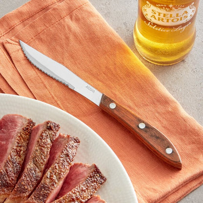 Acopa 4 1/4" Steak Knife w/ Pakkawood Euro Handle – item 26730402 image 2