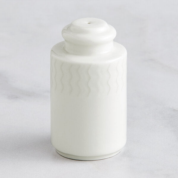 RAK Leon 3 15/16" Ivory Embossed Pepper Shaker – item 772BAPS01D1