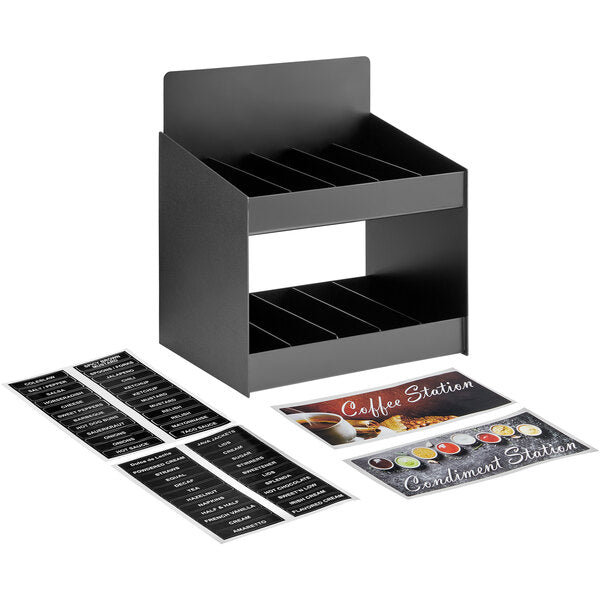 Condiment Organizer w/ Header Decals and Removable Dividers – item 651CNOPL10