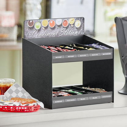 Condiment Organizer w/ Header Decals and Removable Dividers – item 651CNOPL10 image 2