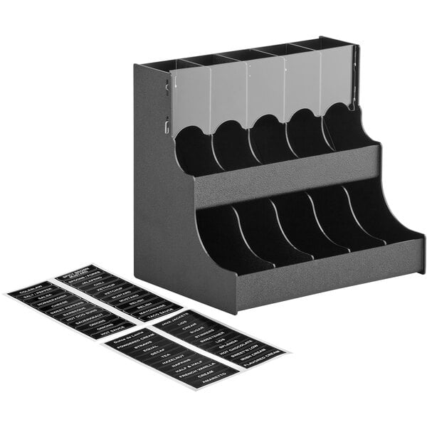 ServSense 10-Section Condiment Organizer - 12 1/2" x 9" – item 651CNOPLMG5