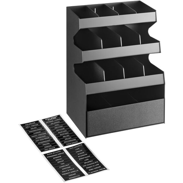 ServSense Condiment Organizer w/ Bottom Drawer - 16" x 12" – item 651CNOPLT13