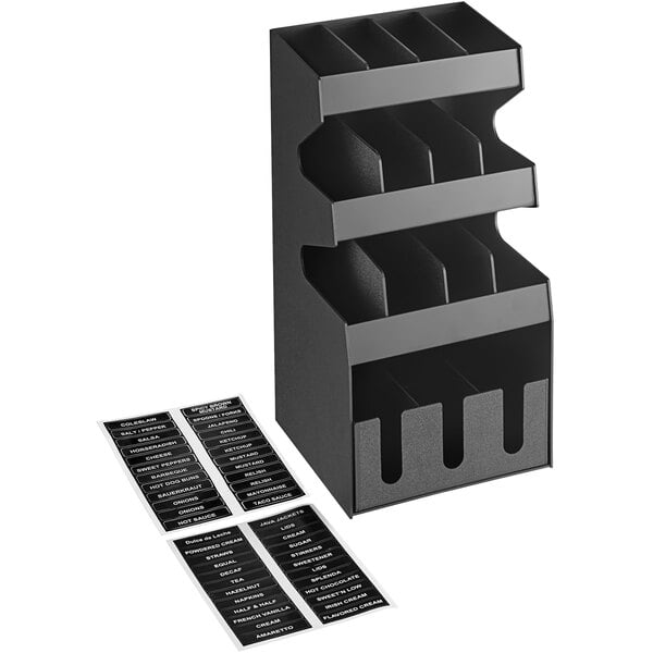ServSense Condiment Organizer w/ Bottom Drawer - 12" x 12" – item 651CNOPLT9