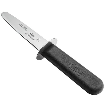 Choice 3 1/4" Clam Knife w/ Guard & Black Handle – item 220KBCLAM35G
