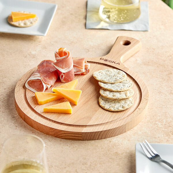 Boska Friends 9 1/4" Medium Round Serving Board w/ Handle – item 654358121