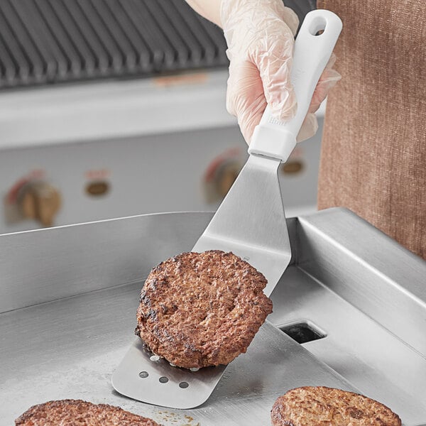 Choice 8" Perforated Turner w/ Polypropylene Handle – item 407TRNRPW83 image 2