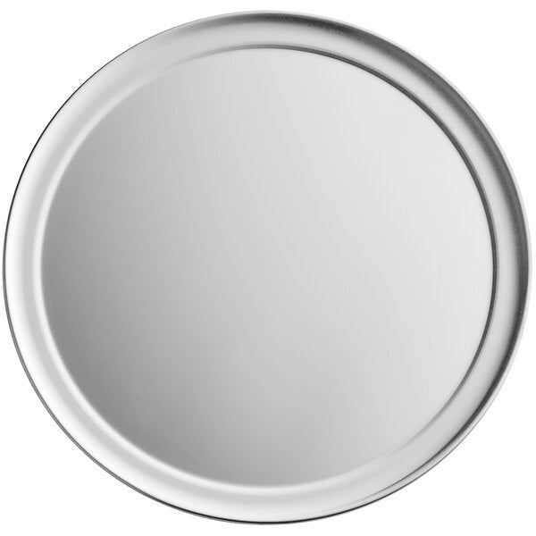 Choice 14" Aluminum Tray / Serving Platter w/ Wide Rim – item 407ALWPLTR14