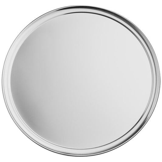 Choice 22" Aluminum Tray / Serving Platter w/ Wide Rim – item 407ALWPLTR22